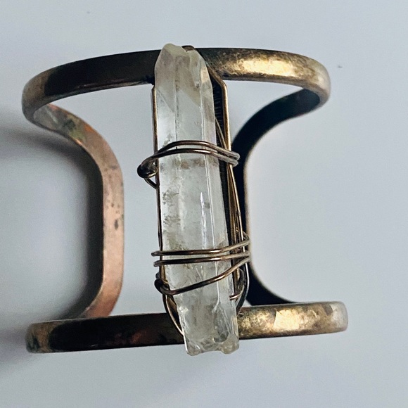 Boho Crystal Cuff Bracelet - Picture 8 of 11